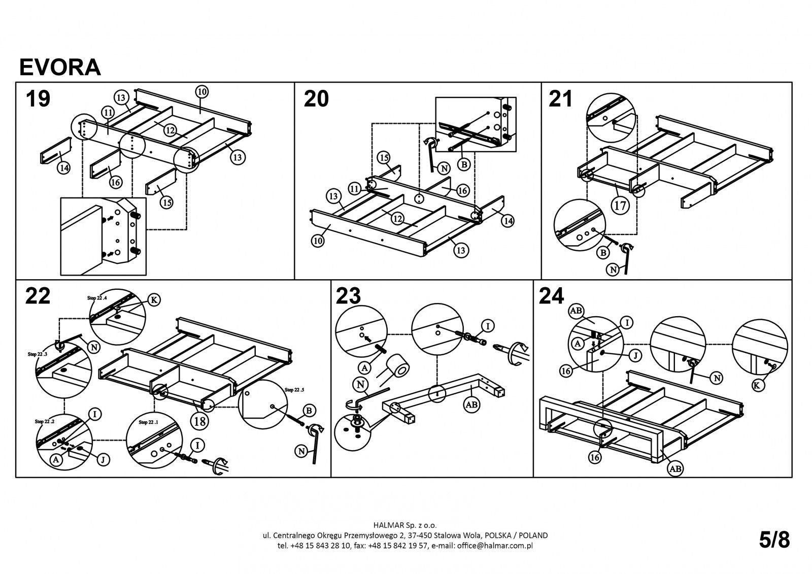 Кровать Halmar Evora бежевый 160/200, V-CH-EVORA-LOZ