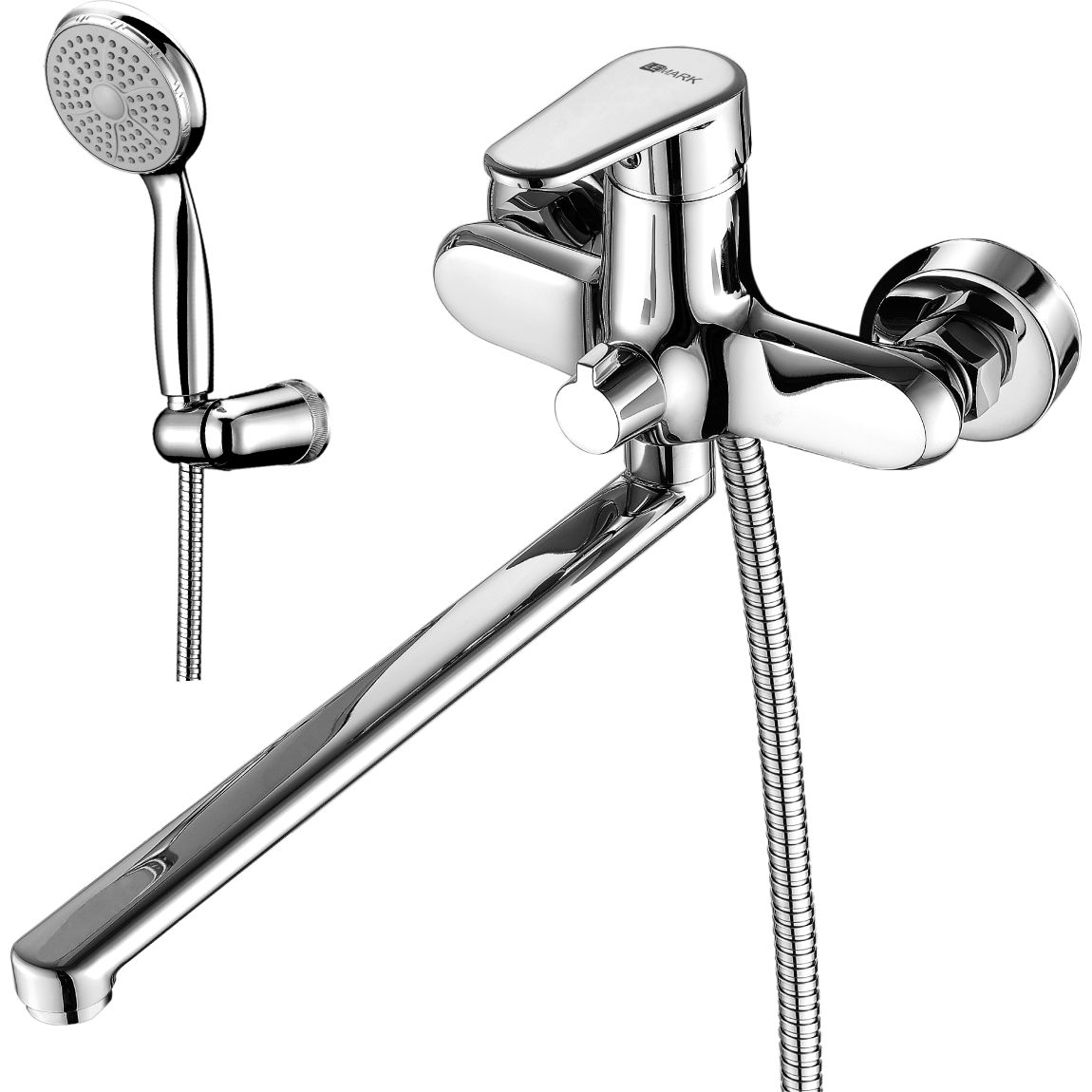 Смеситель универсальный с плоским изливом 300 мм Lemark Point, LM0351C