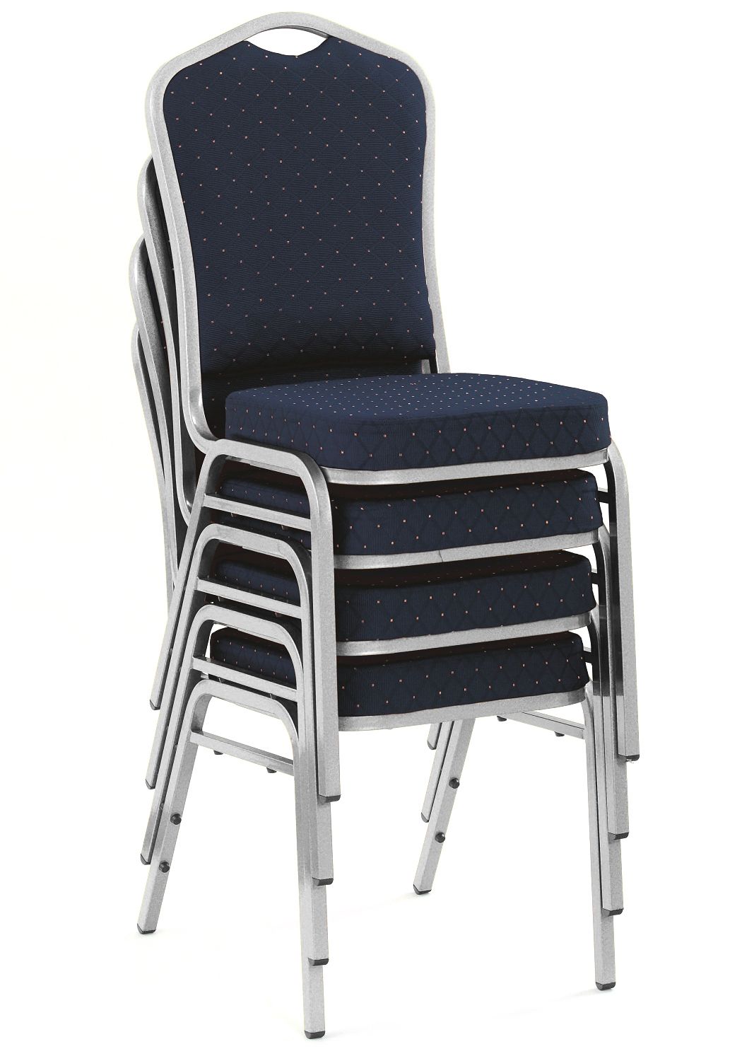 Стул кухонный Halmar K66 серебристо-cиний, V-CH-K/66S-KR-NIEBIESKI