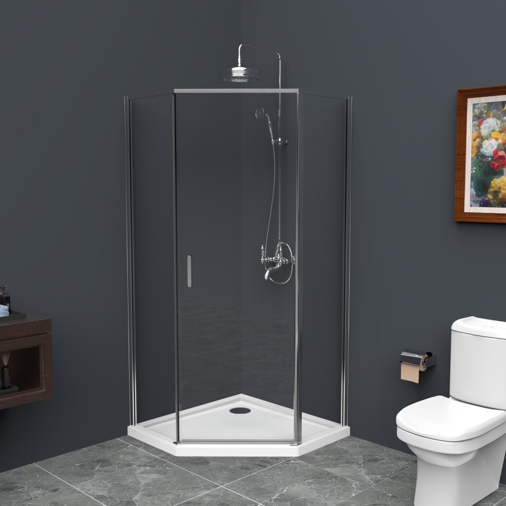 Душевой уголок BelBagno Uno 195 P-1 90x90