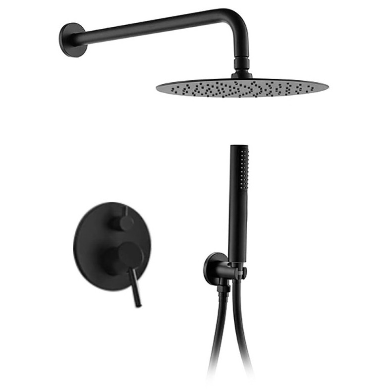 Душевая система встраиваемого монтажа Calani Nexos S Black, CAL-B0006