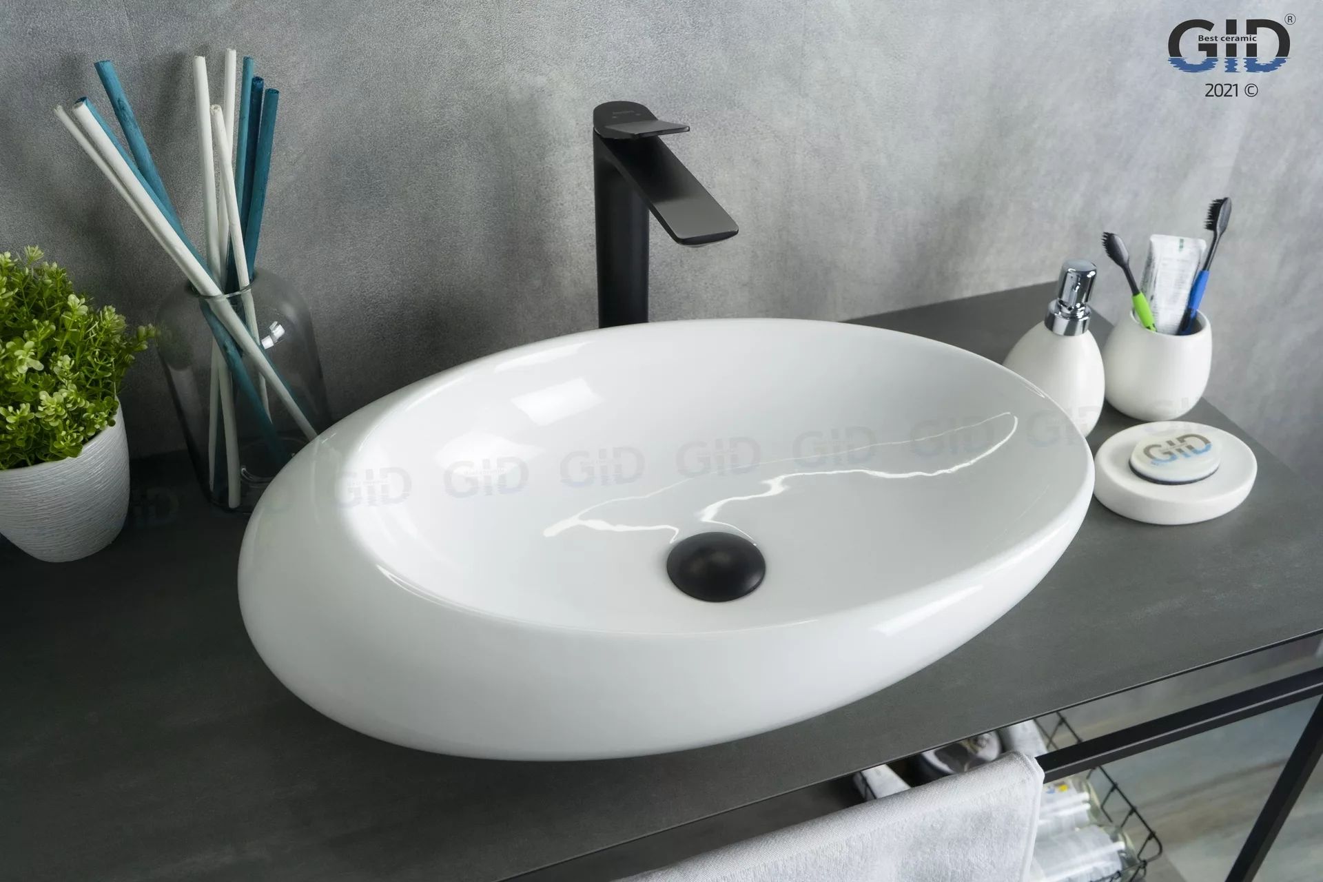 Умывальник Gid N9050 59x37, 51167