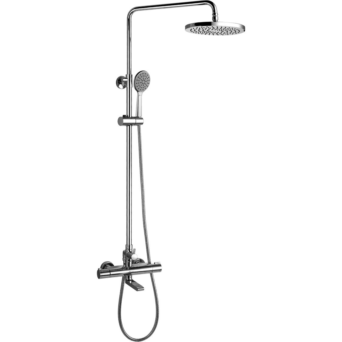 Смеситель для ванны термостатический с верхней лейкой Lemark Yeti, LM7862C