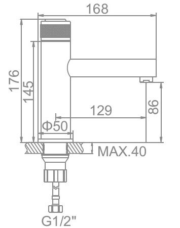 Смеситель для умывальника Ledeme L1076