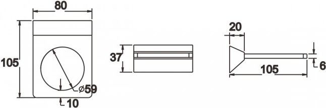 Стакан с держателем Rose, RG1612H
