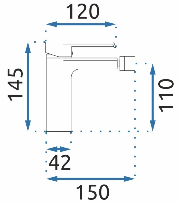 Смеситель для биде Rea Hass Gold Matt, REA-B9970