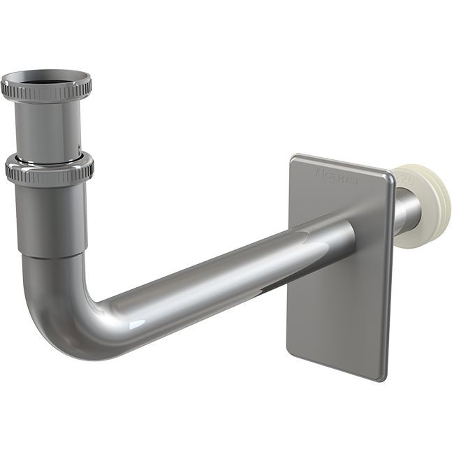 Колено с гайкой Alcaplast, A438