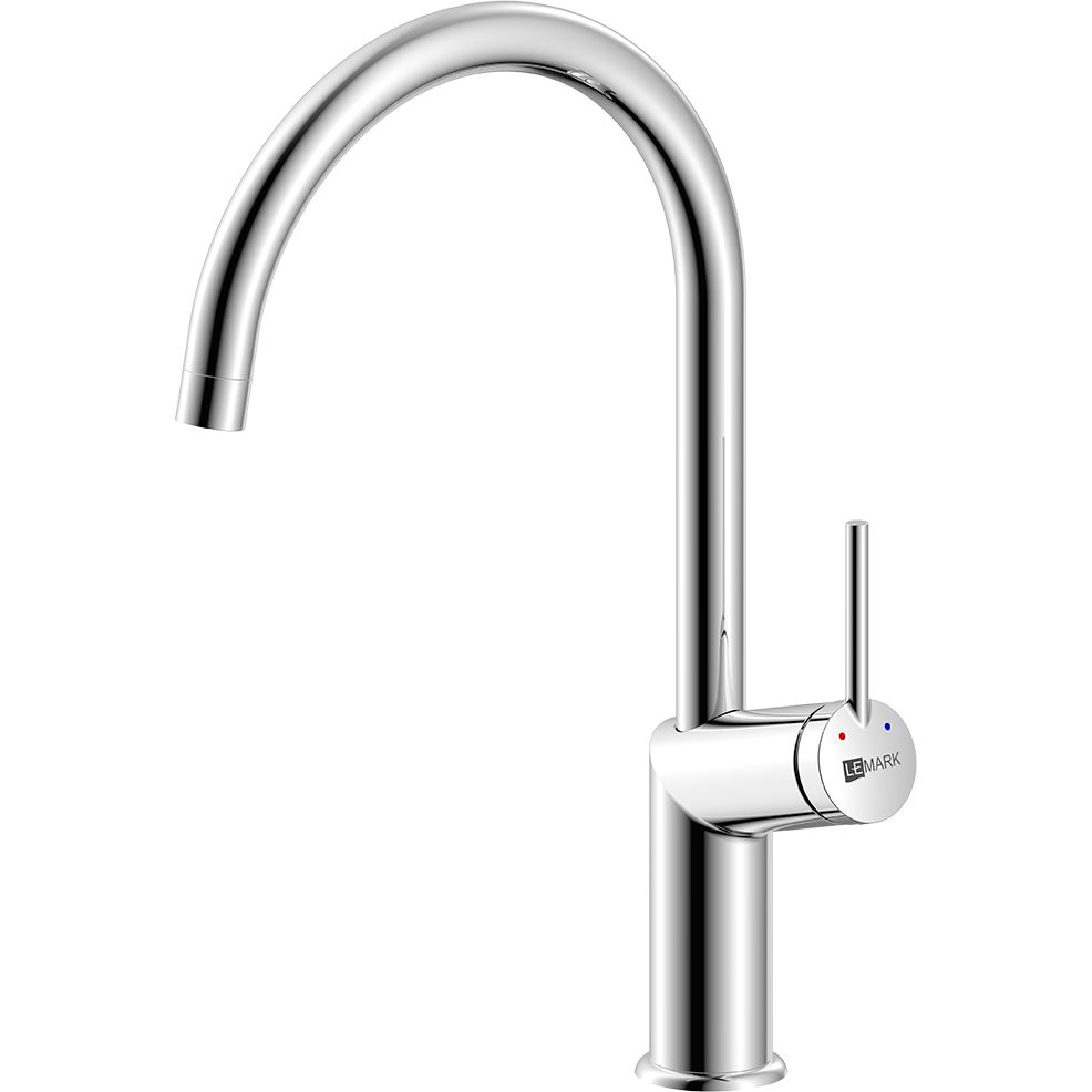 Смеситель для кухни с высоким поворотным изливом Lemark Minima, LM3805C