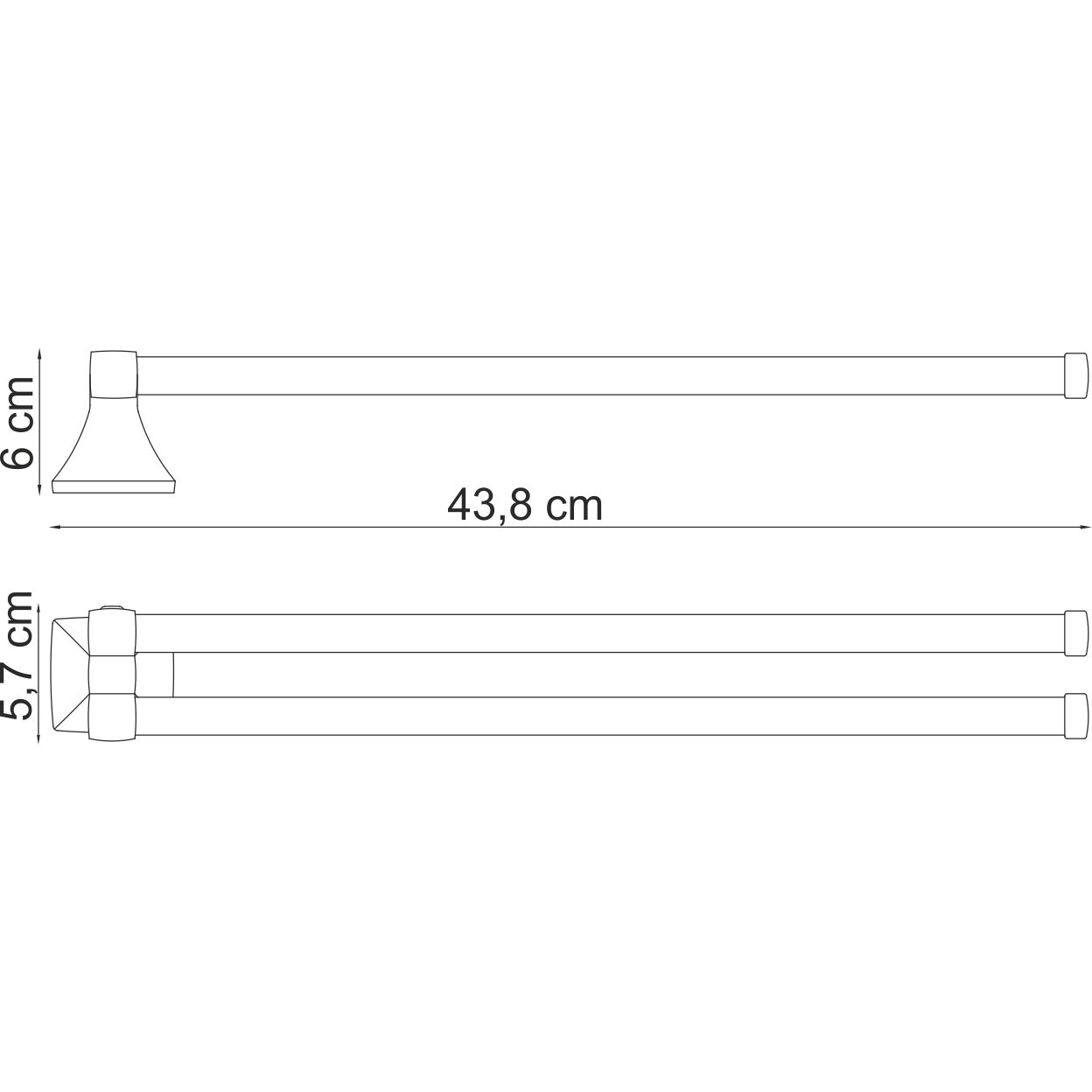 Держатель полотенец рога WasserKRAFT Wern, K-2531
