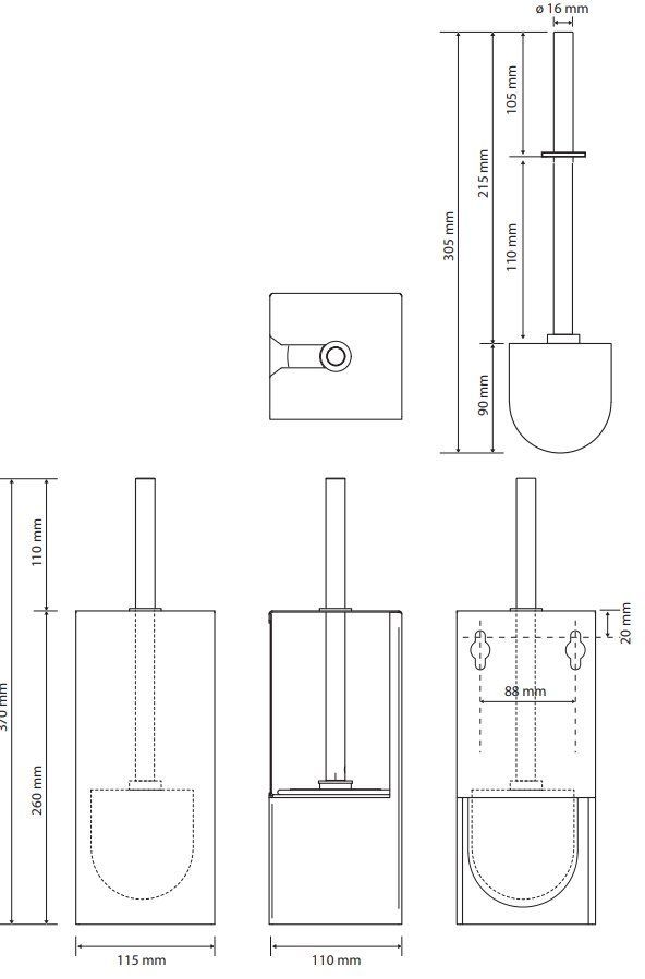 Подвесной ершик Bemeta Niva, 101113091