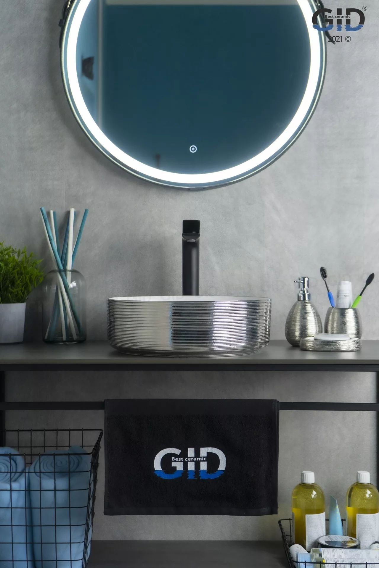 Умывальник Gid D1357H131 36x36, 53328