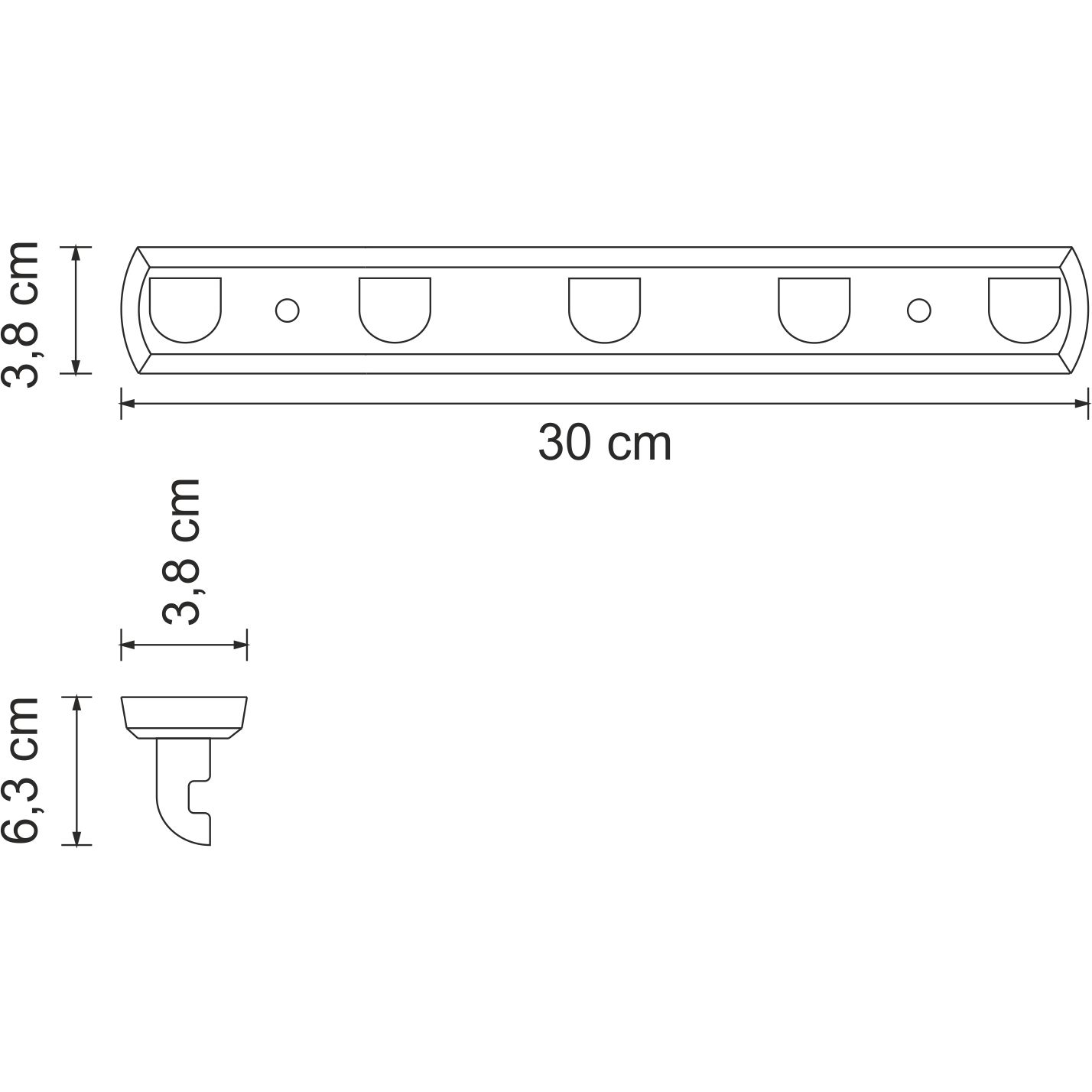 Кронштейн настенный WasserKRAFT Kammel, K-8375