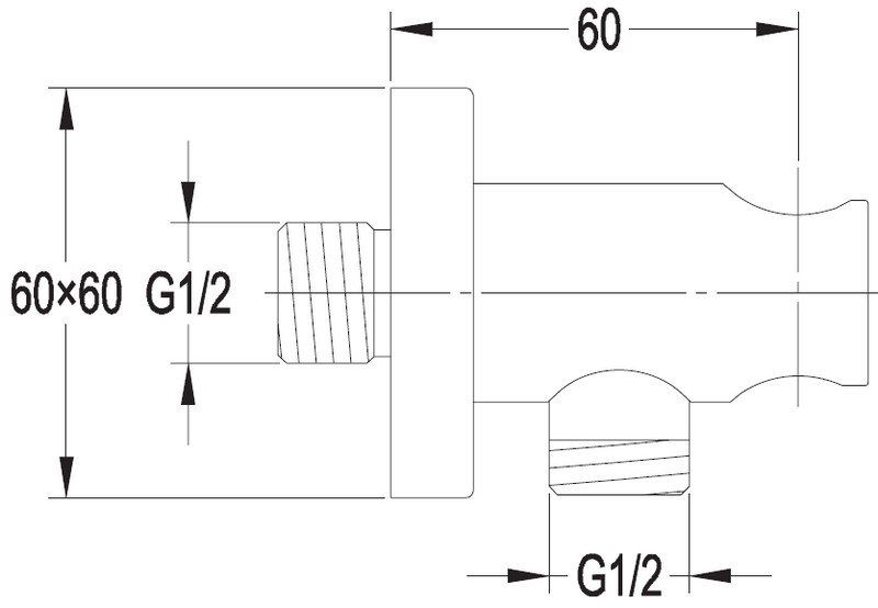 Угловое соединение Omnires, 8873CR