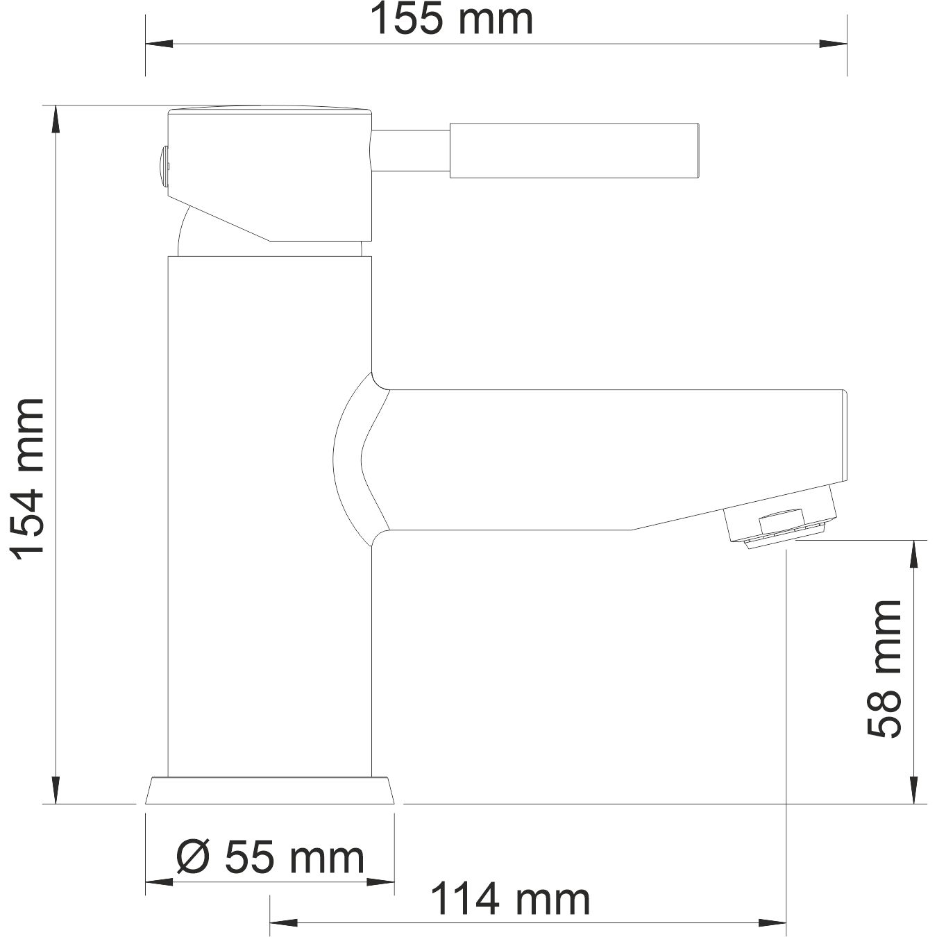 Смеситель для умывальника WasserKRAFT Main, 4103