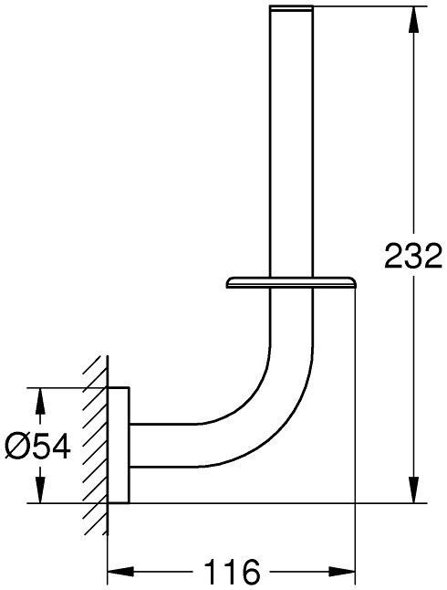 Держатель бумаги Grohe Essentials, 40385001