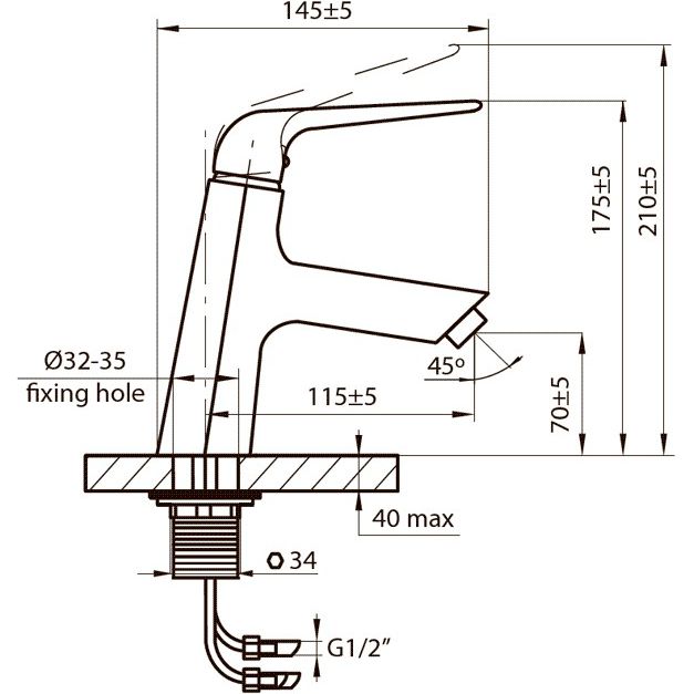 Смеситель для раковины Ahti Karjala, KJ201001