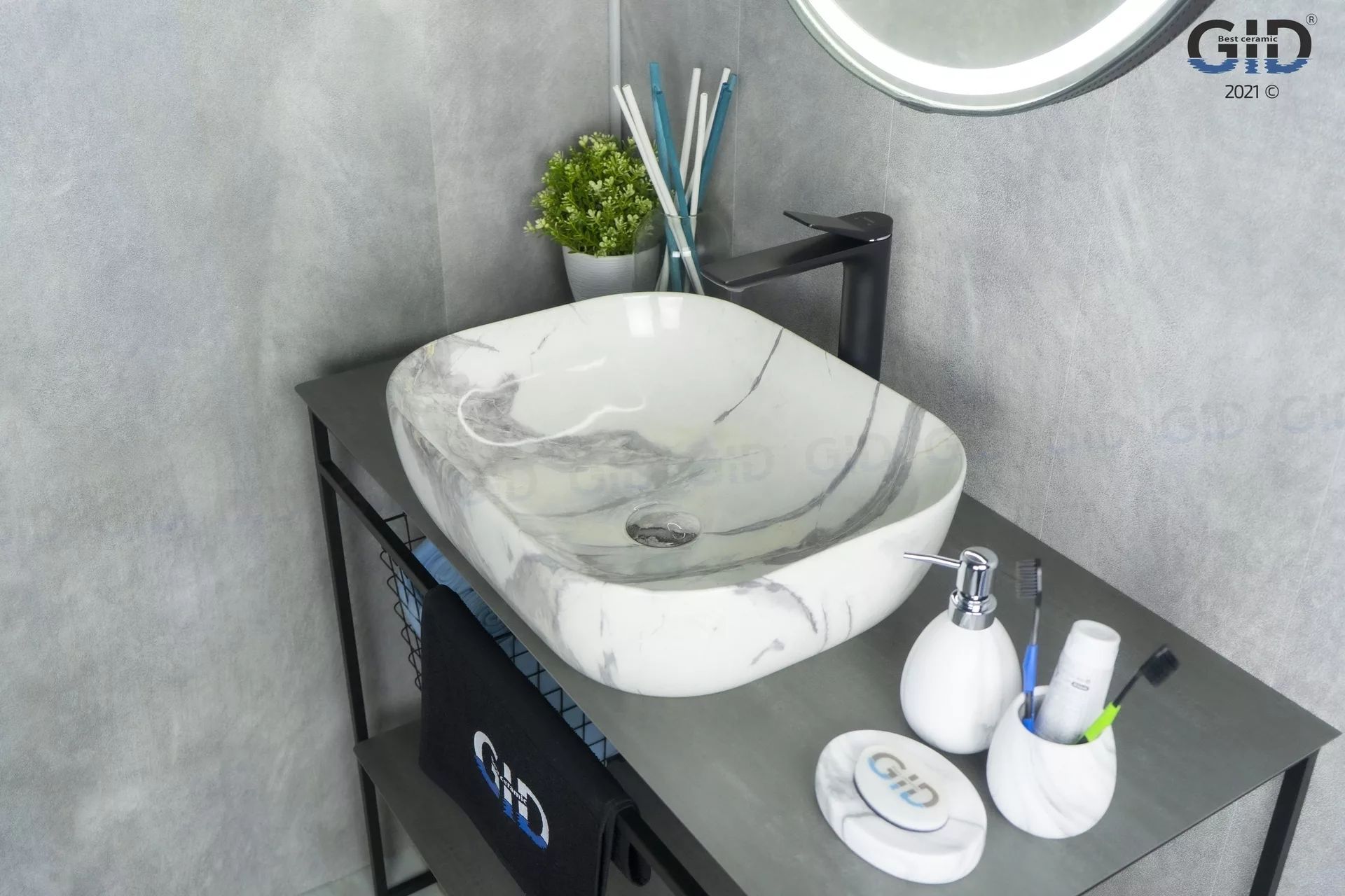 Умывальник Gid K397G125 50x40, 54402