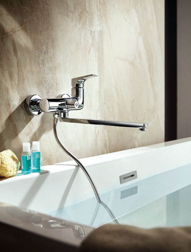 Смеситель для ванны и раковины Bravat Vega F6119177CP-01L