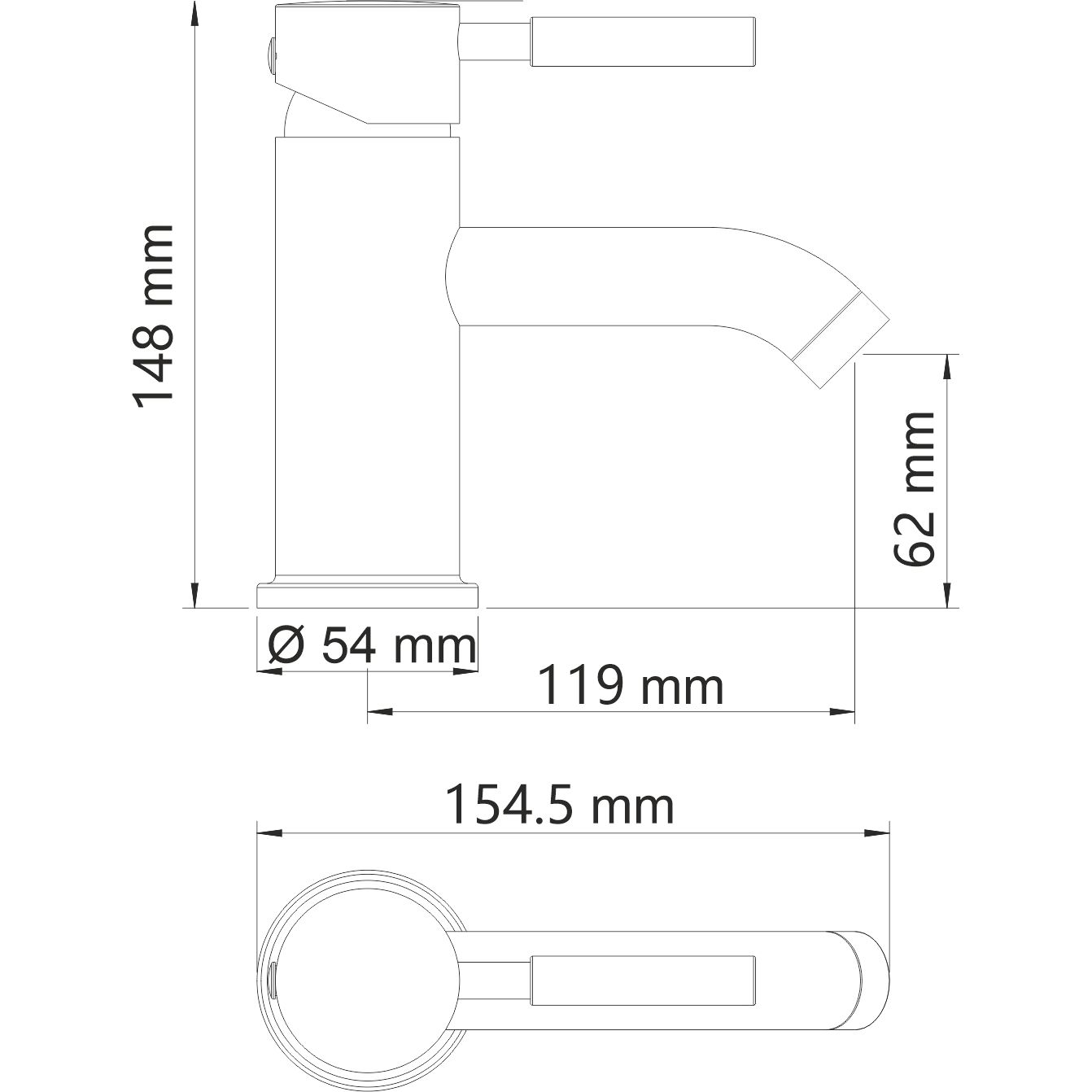 Смеситель для умывальника WasserKRAFT Main, 4105