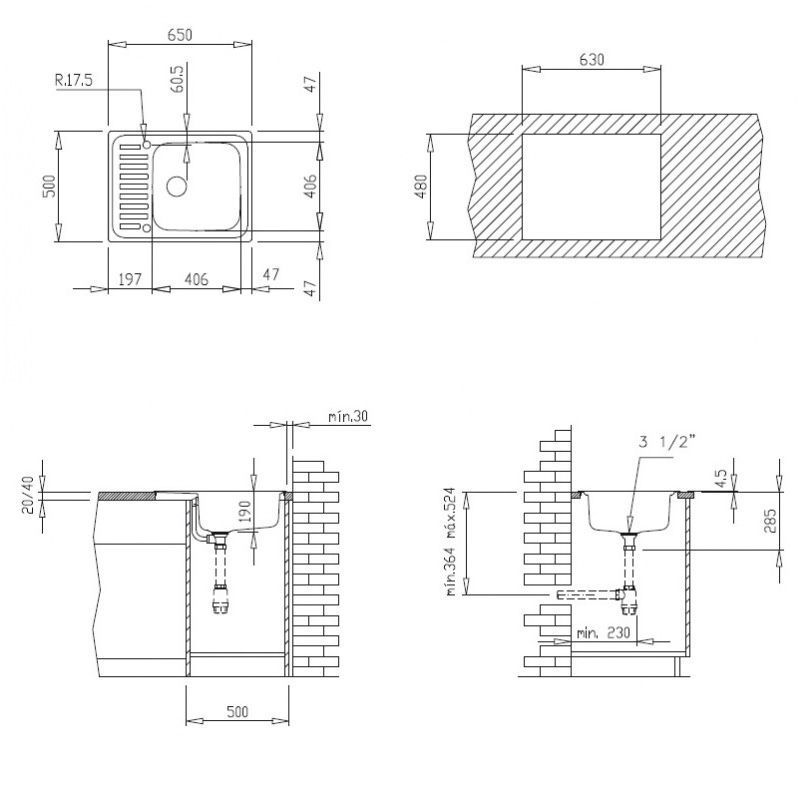 Кухонная мойка Teka Classico 1C MTX, 40109611