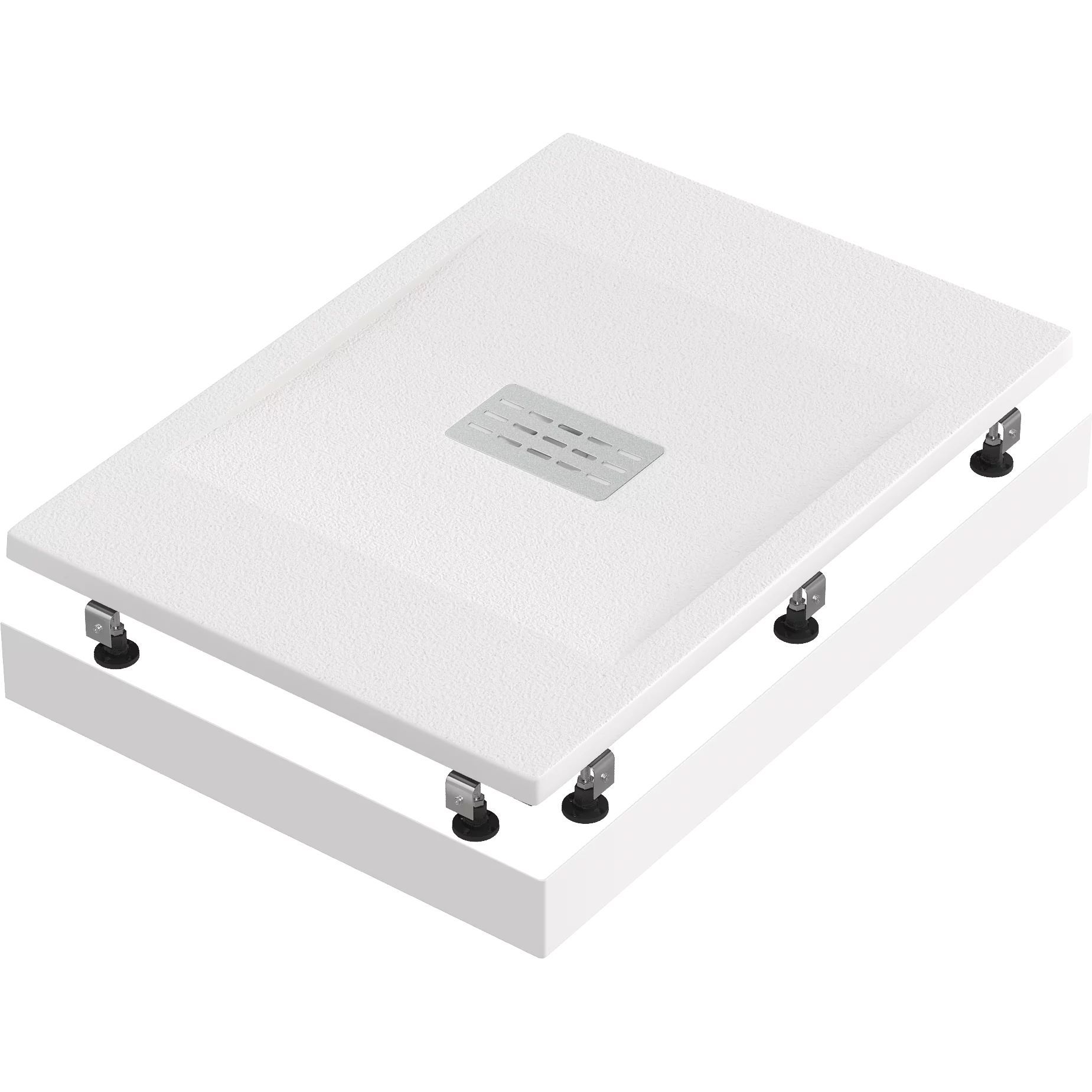 Мраморный душевой поддон Good Door Flow белый