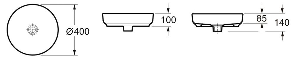 Накладная раковина Lavinia Boho Bathroom Sink Slim, 33311005