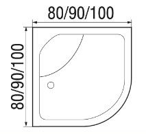 Душевая кабина River NARA 80/43 90/44 100/44 MT
