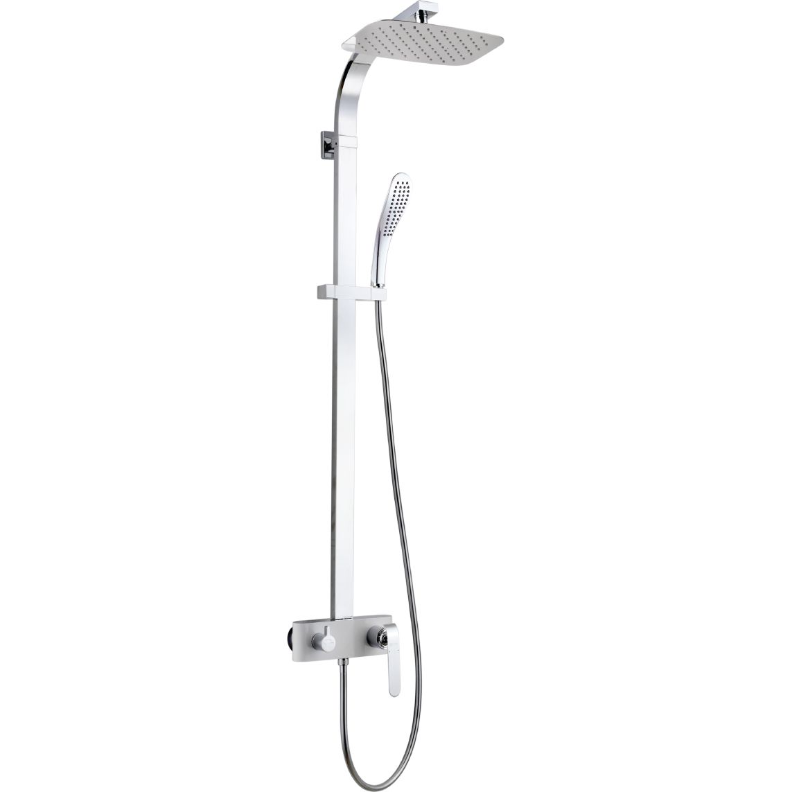 Смеситель для душа с верхней душевой лейкой и 1-функциональной лейкой Lemark Melange, LM4960CW