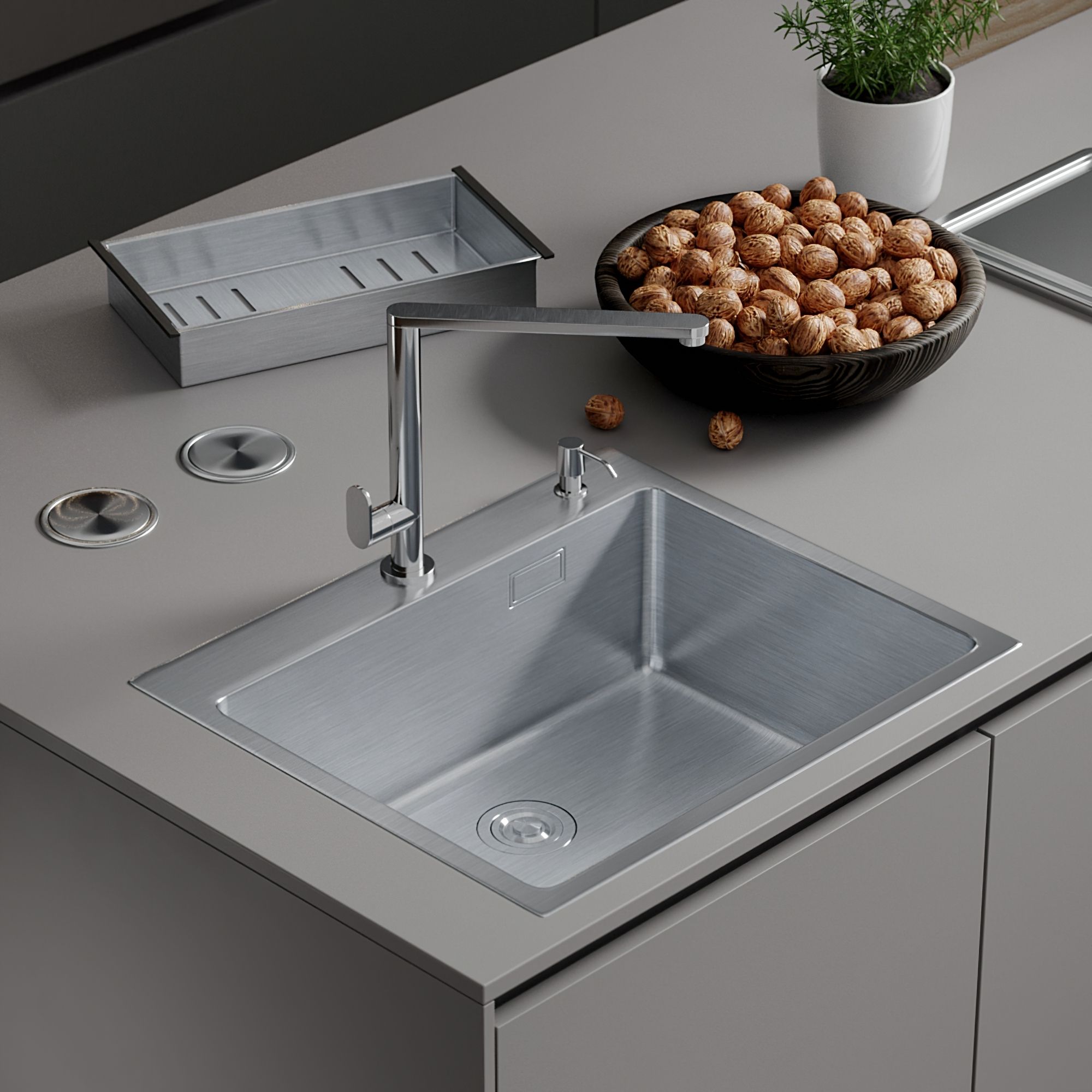 Мойка Roxen Simple 60x50, 560220-60