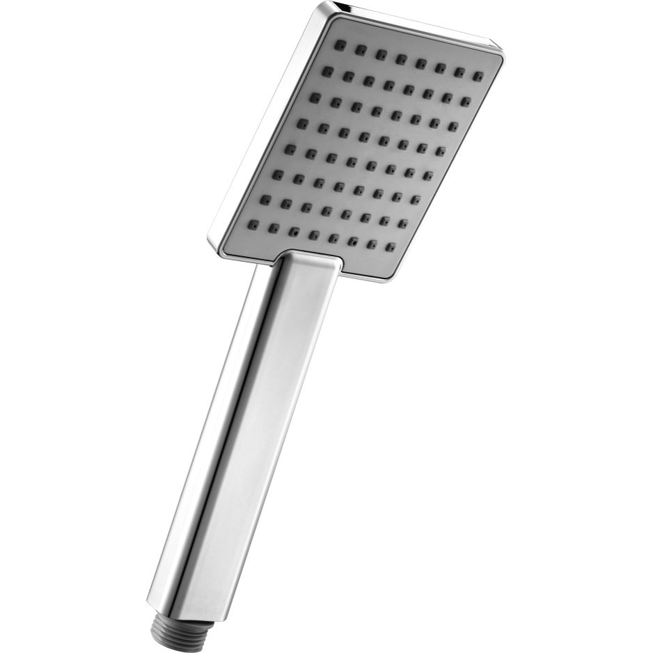 Лейка душевая квадратная 1-функциональная 80х244 мм Lemark, LM1411C