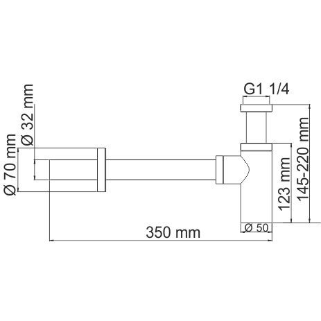 Сифон для раковины WasserKRAFT, A094