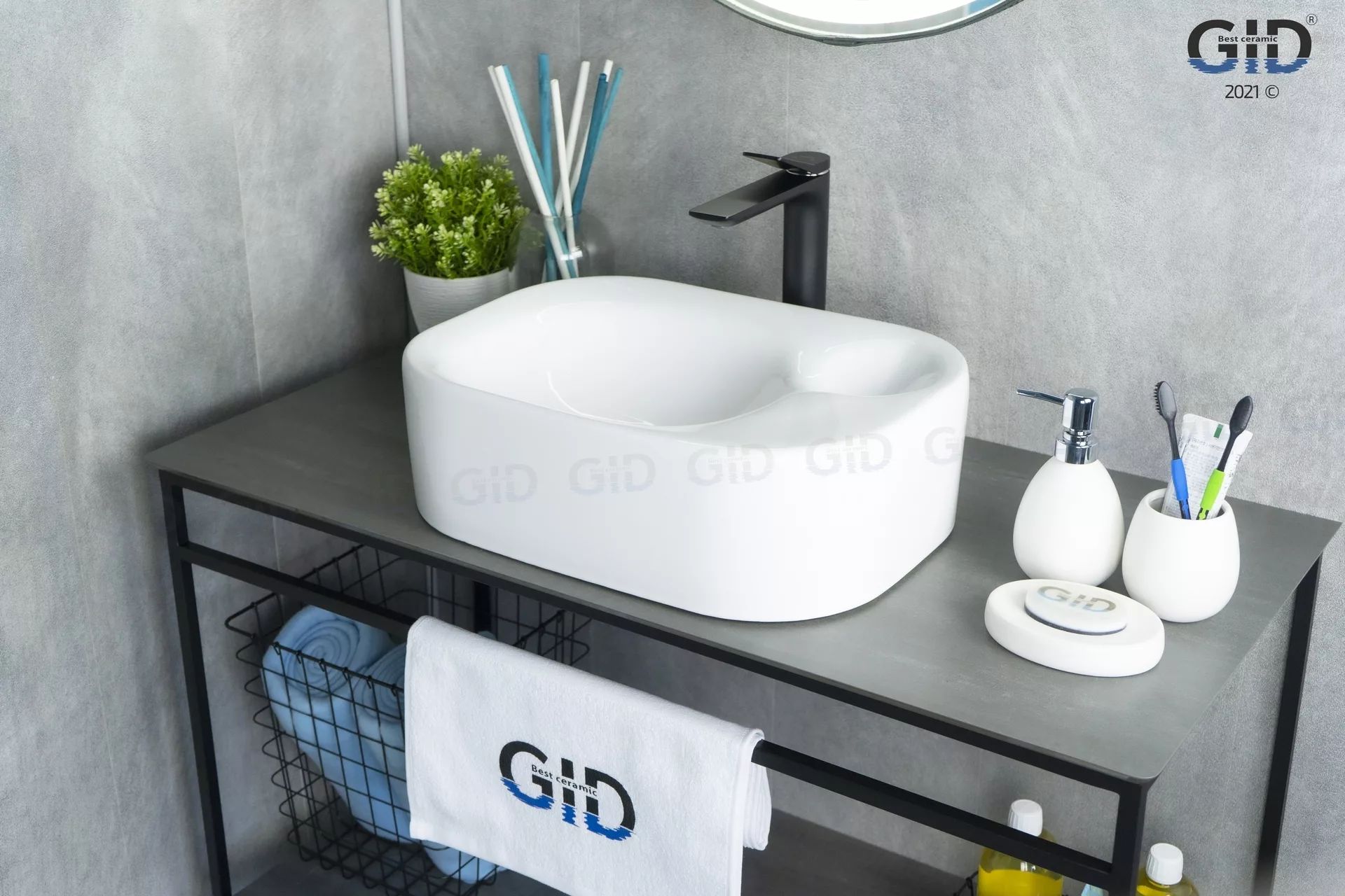 Умывальник Gid N9266 47x34, 51173