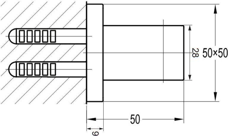 Кронштейн точечный Omnires, 8876AGL