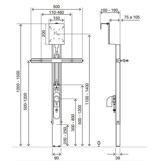 Инсталляция для писсуара OLI Eco Urinal, 879116