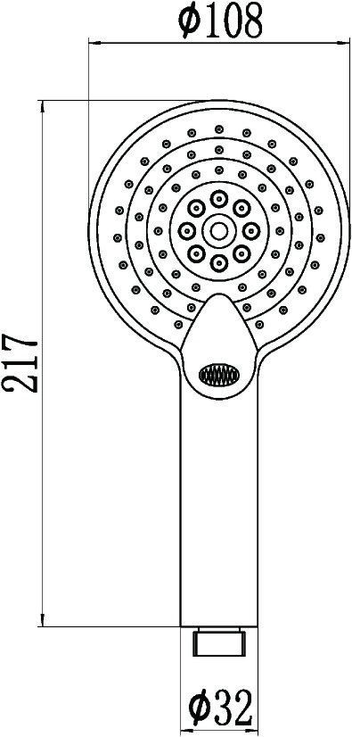 Душевая лейка 3 режима Ledeme M25