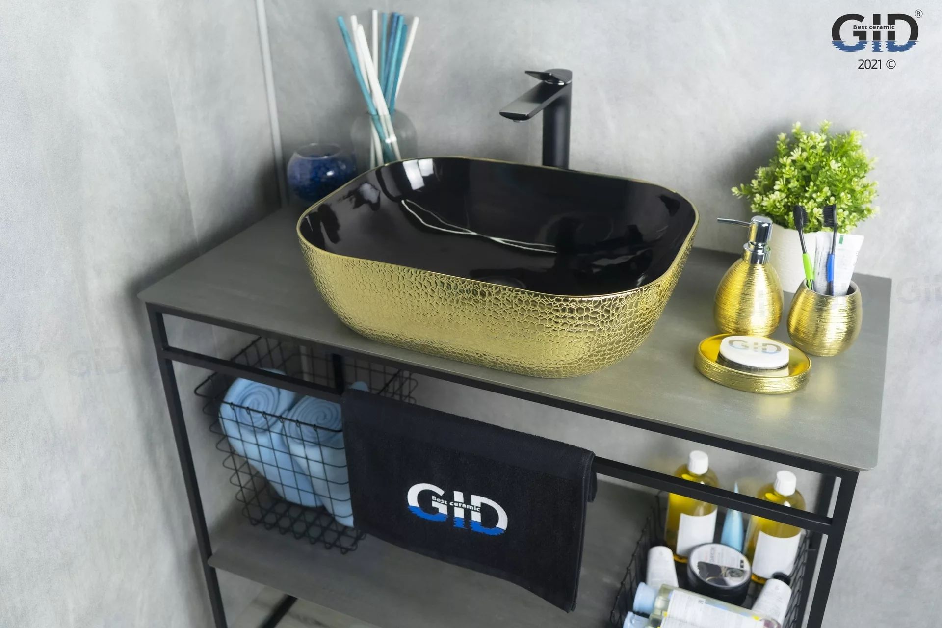 Умывальник Gid D1302H022 50x40, 53307