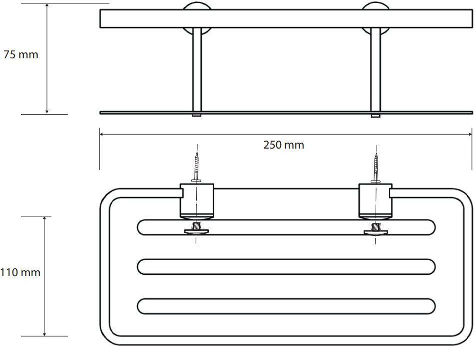 Мыльница прямоугольная Bemeta Cytro, 146208052