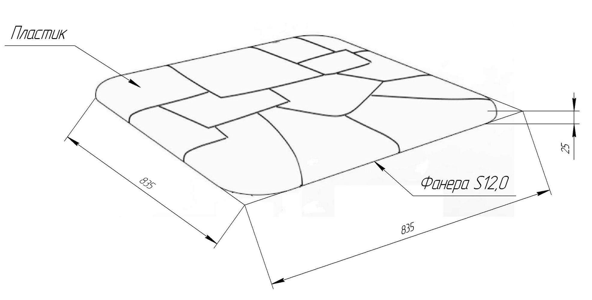Столешница Sheffilton SHT-TT30 83/83 коричневый, 180170