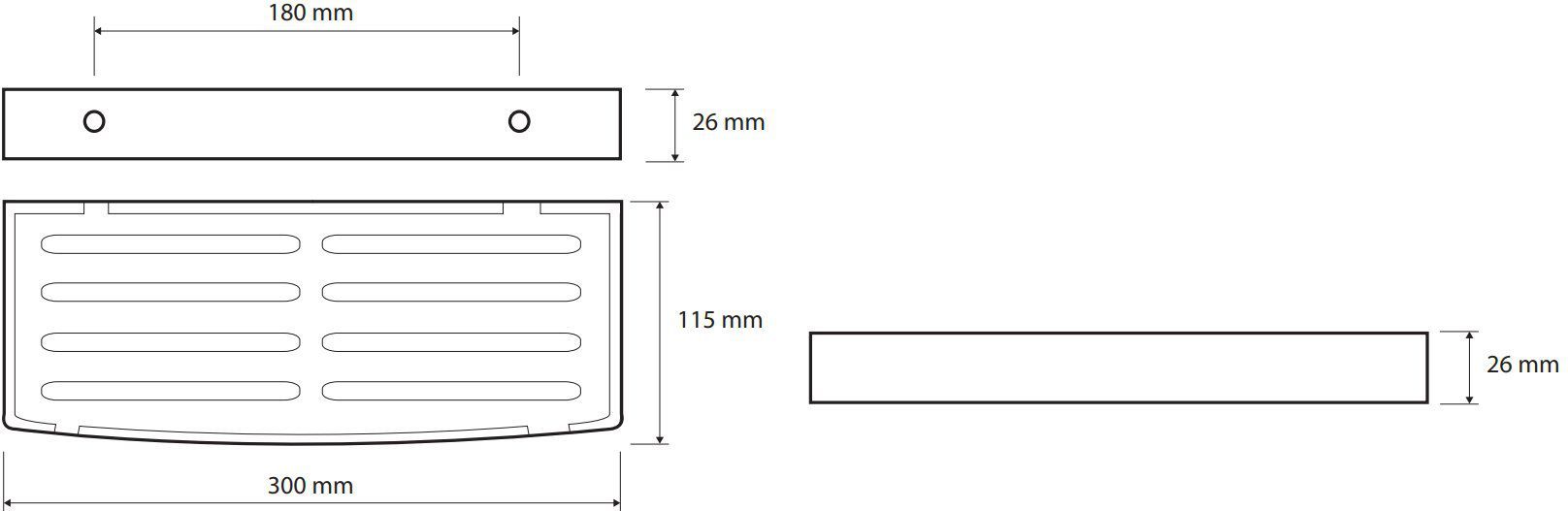 Мыльница прямоугольная Bemeta Cytro, 102308081