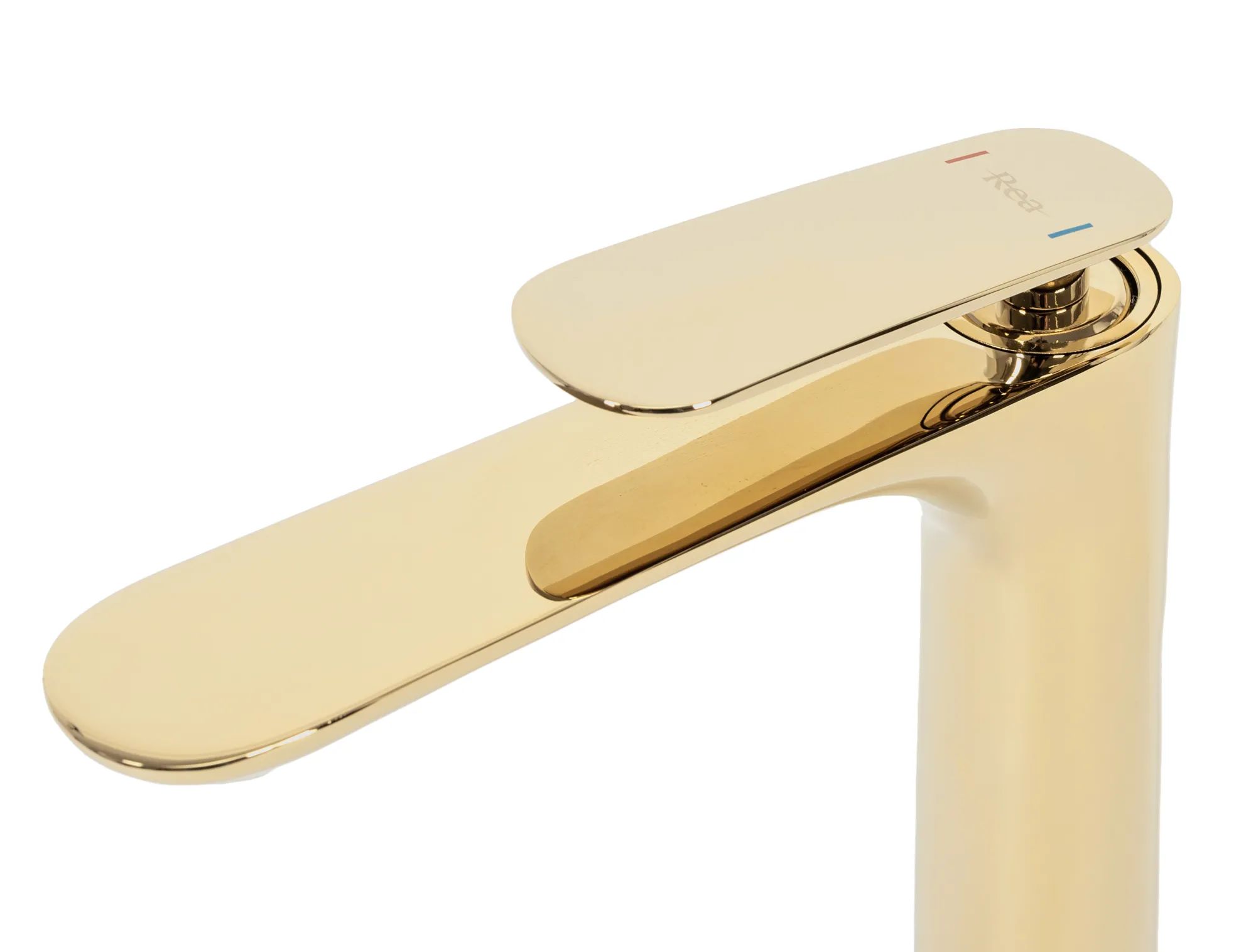 Смеситель для умывальника высокий Rea Berg Gold, REA-B2042