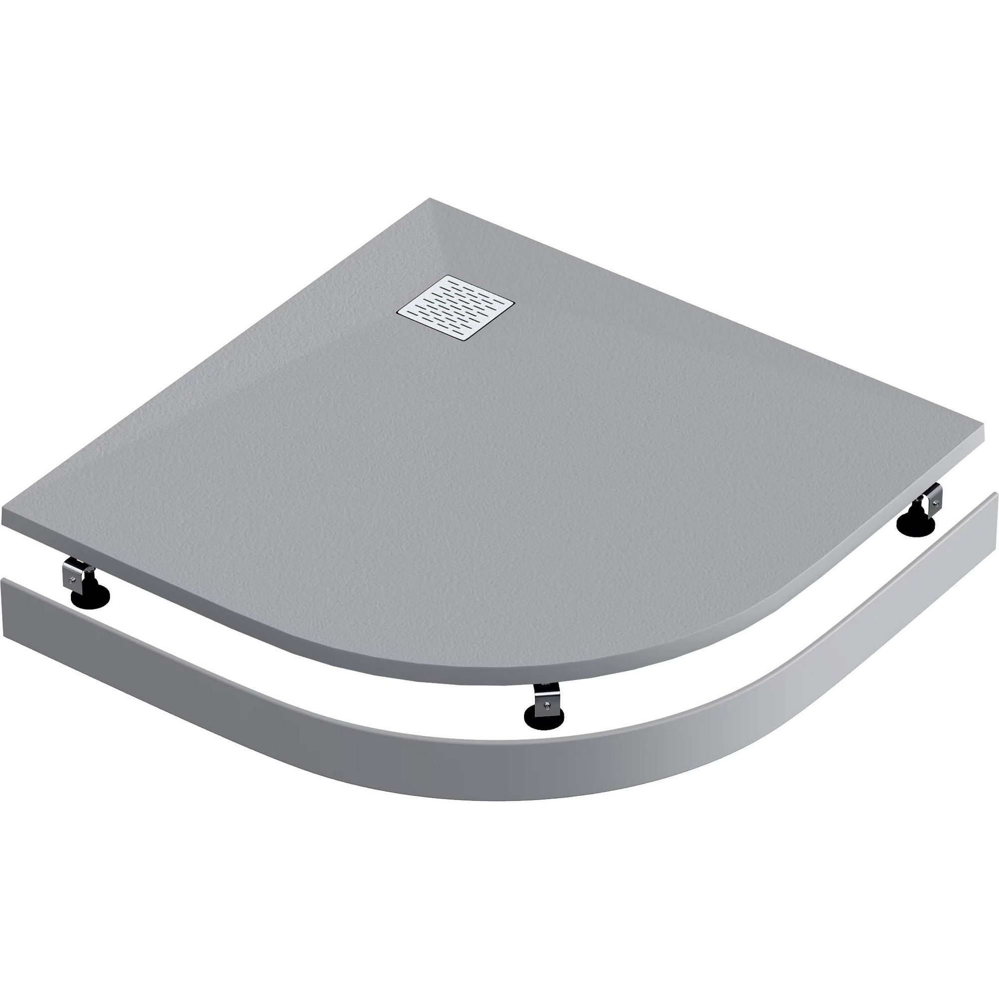 Мраморный душевой поддон Good Door Essentia R графит