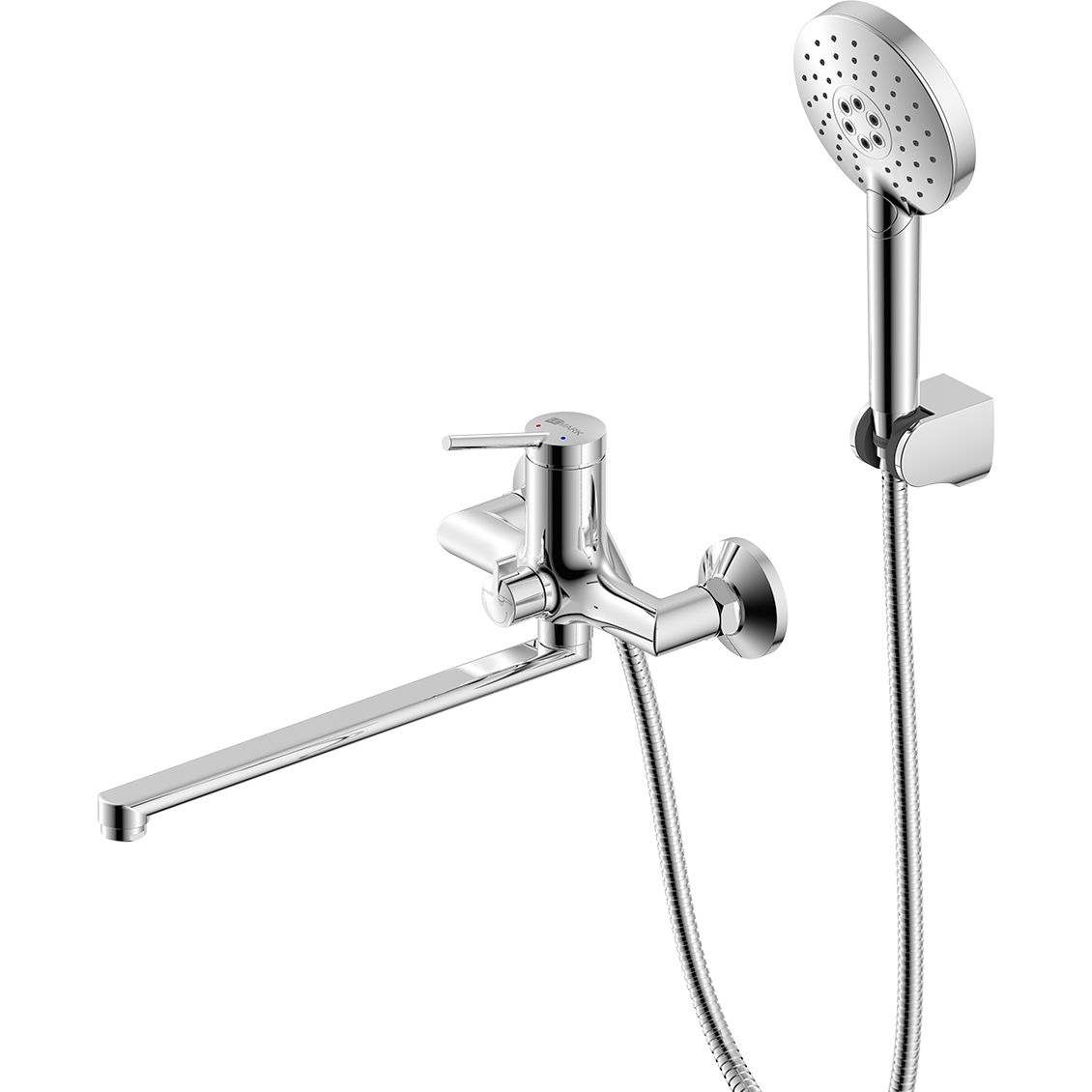 Смеситель универсальный с плоским изливом 350 мм Lemark Minima, LM3851C