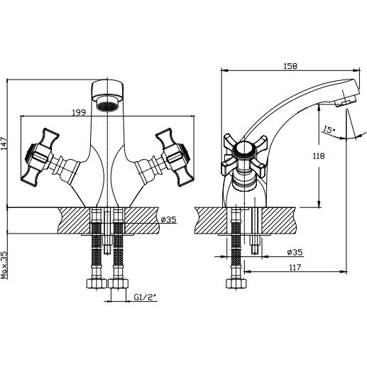 Смеситель для раковины Haiba HB1024