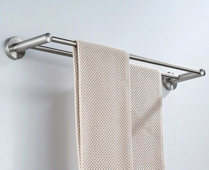 Полотенцедержатель двойной (сатин) Ledeme L71709