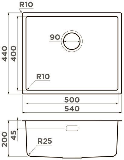 Мойка Omoikiri Tadzava 54-U/I-IN Ultra, 4993800