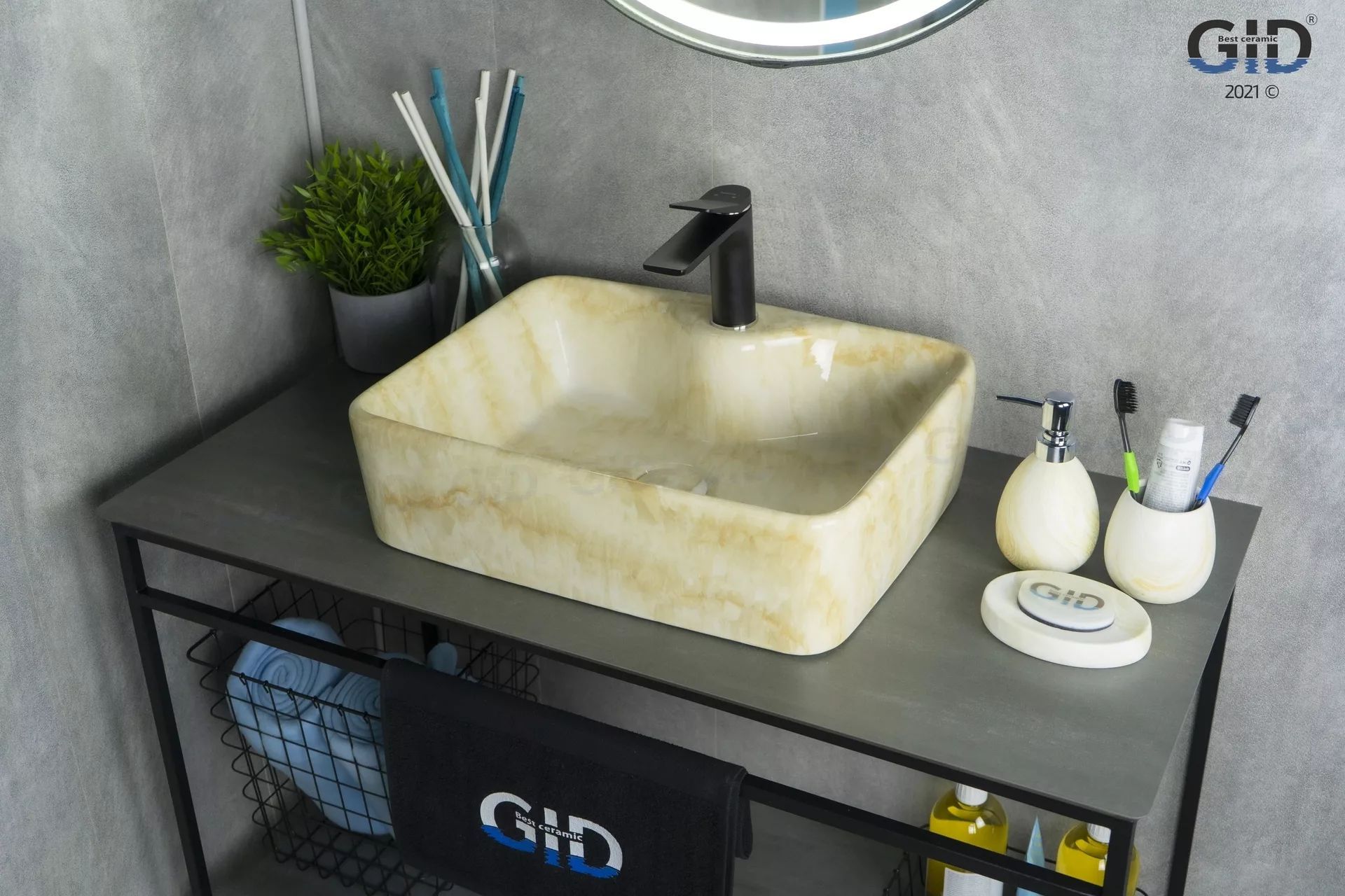 Умывальник Gid MNC606 48x37, 54461