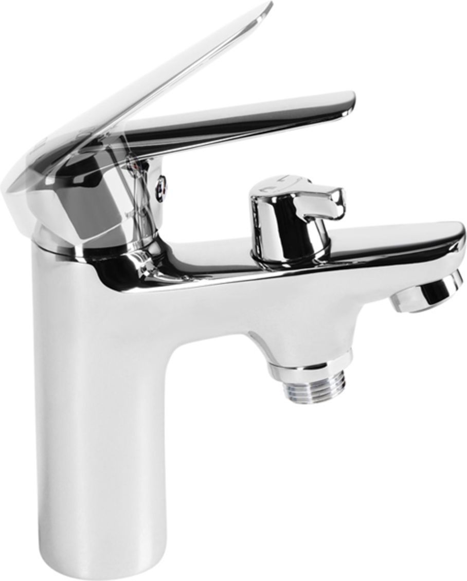 Смеситель на борт ванны на 1 отверстие с керамическим дивертором, Iddis Torr, TORSB10i07