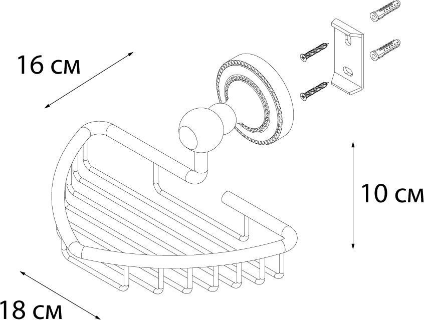 Мыльница решетка Fixsen Style, FX-41109