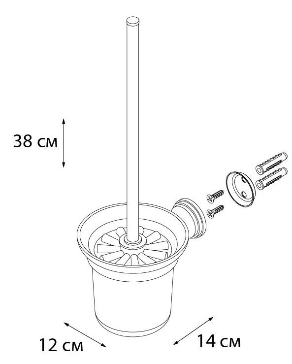 Ерш для туалета Grampus Laguna, GR-7813