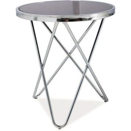 Стол журнальный Signal Fabia C черный-хром, FABIACCCH